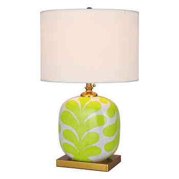Ceramic Table Lamp LORA Lime yellow