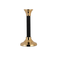 Orvil candlestick small golden black