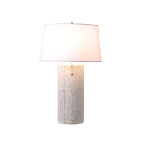 Ceramic table lamp LATTE white