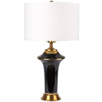 Ceramic table lamp MODERN black