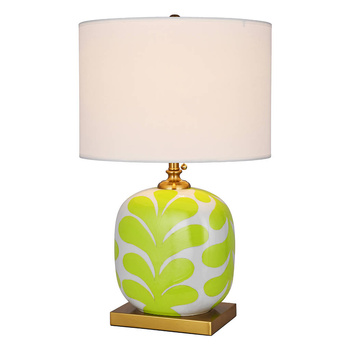 Ceramic Table Lamp LORA Lime yellow