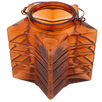 Christmas lantern STAR amber