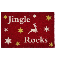 JINGLE ROCKS Christmas doormat
