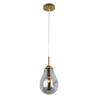 Hanging lamp PEAR gray