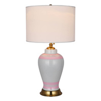 Ceramic Table Lamp ANCONA Pink