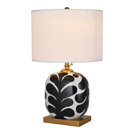 Ceramic Table Lamp LORA HAMPTONS Black
