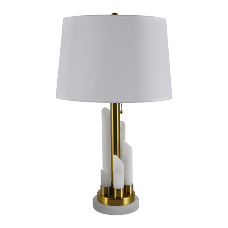 MELODY white marble table lamp