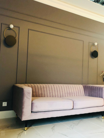 Wall lamp EYES WALL black gold