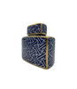Amphora ceramic container with navy blue and gold hamptons 4