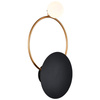 Wall lamp EYES WALL black gold