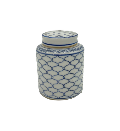 Amfora pojemnik ceramiczny granatowy hamptons 5