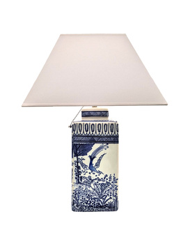 Lampa stołowa ceramiczna LADY LUX Hamptons biała