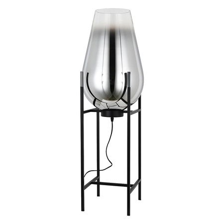Floor lamp MORE silver black
