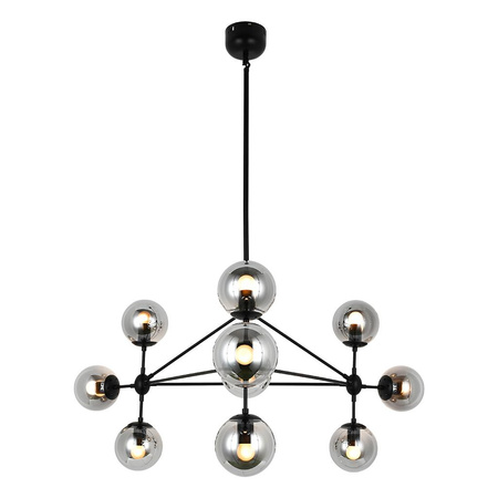 Pendant lamp chandelier SPUTNIK black