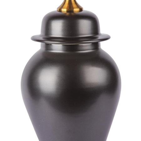 Ceramic table lamp RIMINI L Black matt