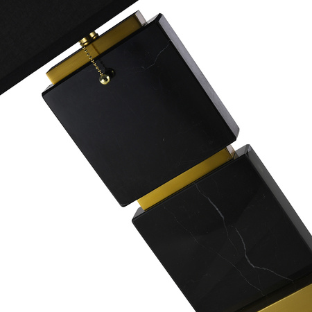 MARGARET black marble table lamp