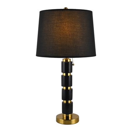 MARLENA marble table lamp black