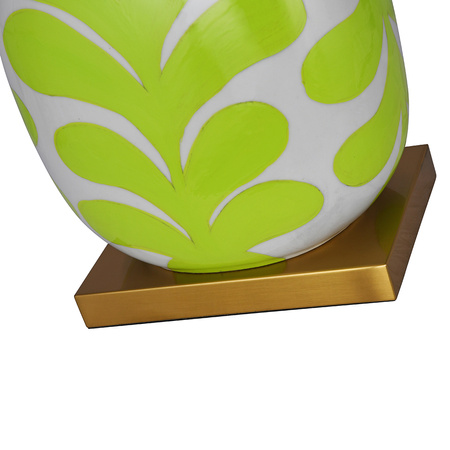 Ceramic Table Lamp LORA Lime yellow