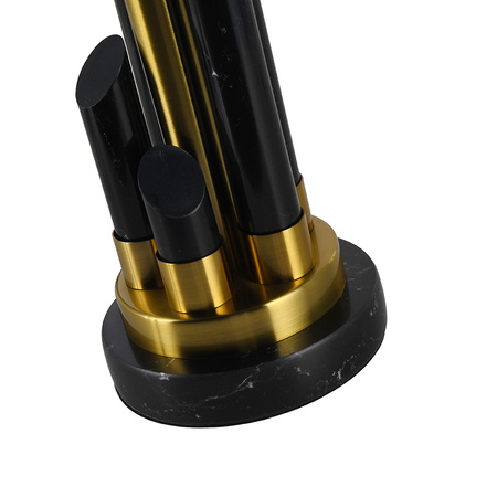 MELODY black marble table lamp
