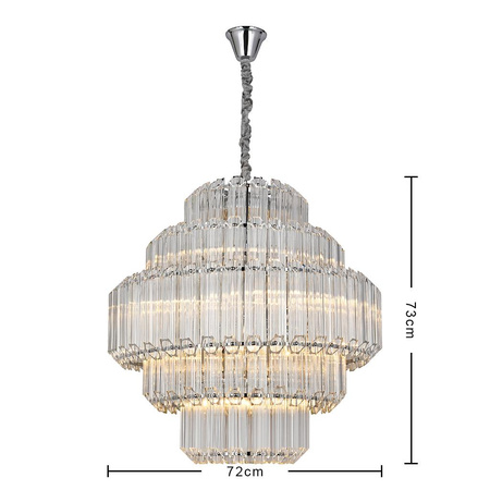 Lampa wisząca kryształowa HEX