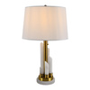 Lampa stołowa marmurowa MELODY biała