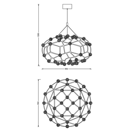 Lampa wisząca MESH SILVER