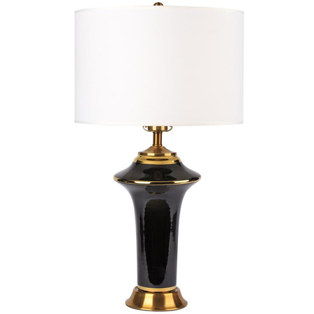 Ceramic table lamp MODERN black