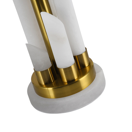 MELODY white marble table lamp