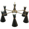 Hanging lamp chandelier NAPOLI 12 BLACK