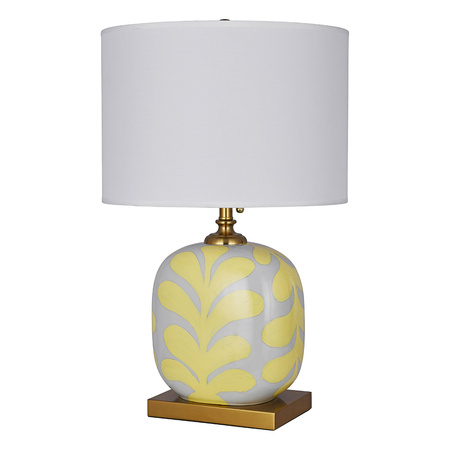 Ceramic Table Lamp LORA Lime yellow