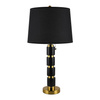 MARLENA marble table lamp black
