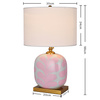 Ceramic Table Lamp LORA HAMPTONS Pink