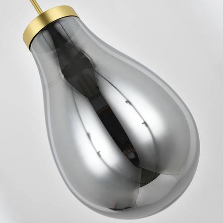 Lampa wisząca EDISON L szara