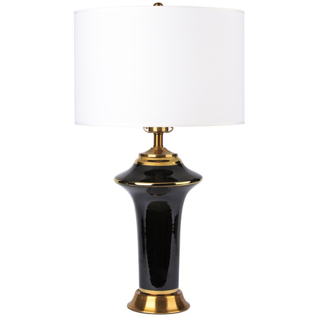 Ceramic table lamp MODERN black