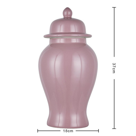 Pojemnik Amfora ceramiczna Rimini różowa