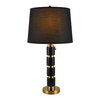 MARLENA marble table lamp black