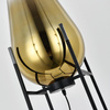 Floor lamp MORE black gold