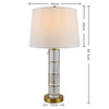 Crystal table lamp CORINTHIA