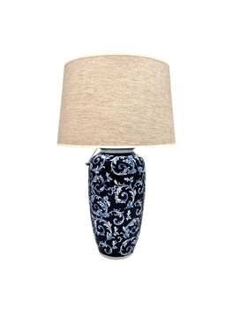 Ceramic Table Lamp LISA HAMPTONS Navy