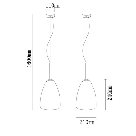 Lampa wisząca NEO szara