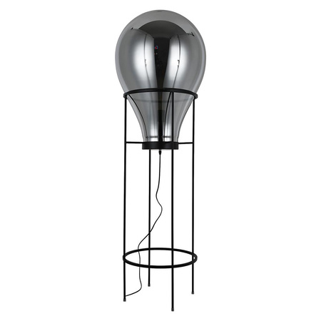 Lampa stojąca EDISON szara czarna