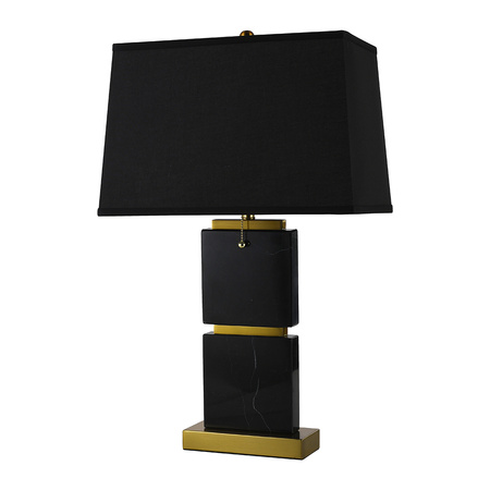 Lampa stołowa marmurowa MARGARET czarna