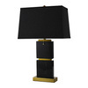 Lampa stołowa marmurowa MARGARET czarna