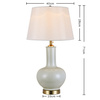 Ceramic Table Lamp ARA IVORY