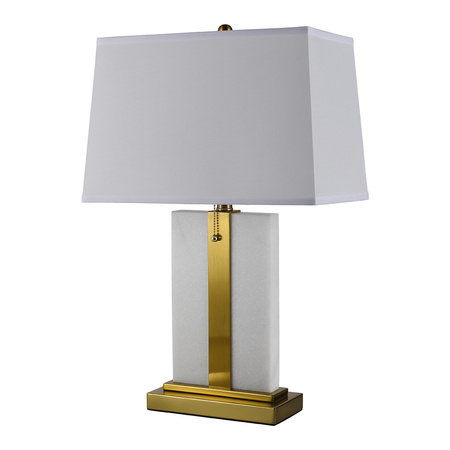 Lampa stołowa marmurowa MAYA biała