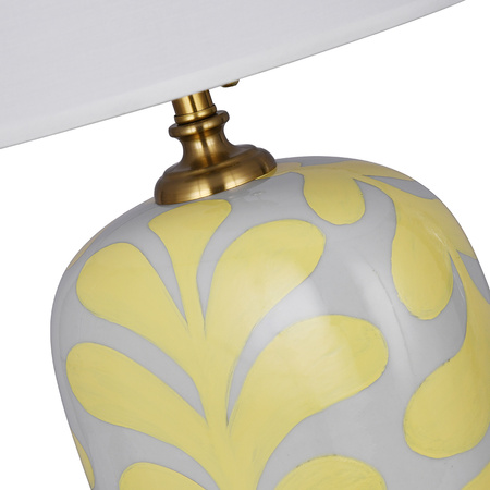 Ceramic Table Lamp LORA Lime yellow