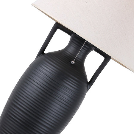 Ceramic Table Lamp HELLADA Black