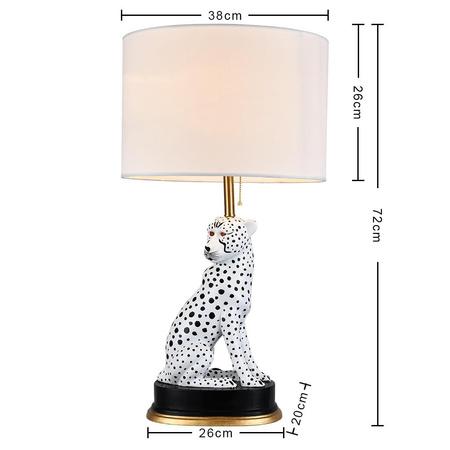 Ceramic table lamp KOT white