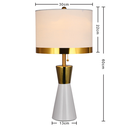 Ceramic Table Lamp PYRAMID Black