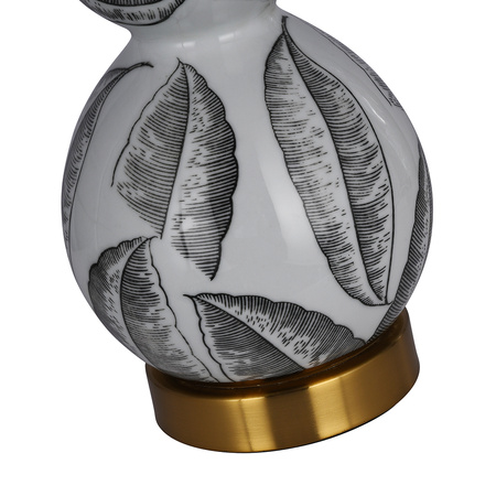 Lampa stołowa ceramiczna LOTA DECO czarna